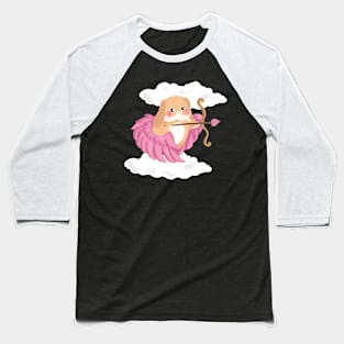 Angel Pink Cupid Bailey the Bunny | Bunniesmee Baseball T-Shirt